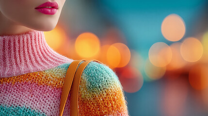 Rainbow Knit and Bokeh