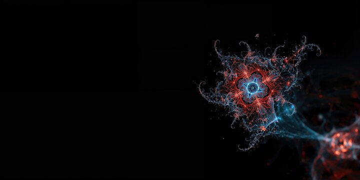 Fractal patterns in a digital art composition, emphasizing intricate geometric designs for visual interest