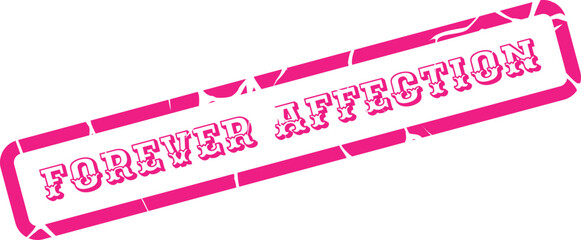 This vibrant pink Forever Affection stamp embodies enduring love and heartfelt emotional bonds