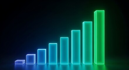 business graph with arrow