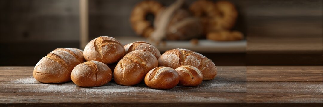 Buns and bread baked in Germany, emphasizing traditional fermentation techniques
