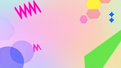 Abstract pastel background with geometric shapes for modern design projects