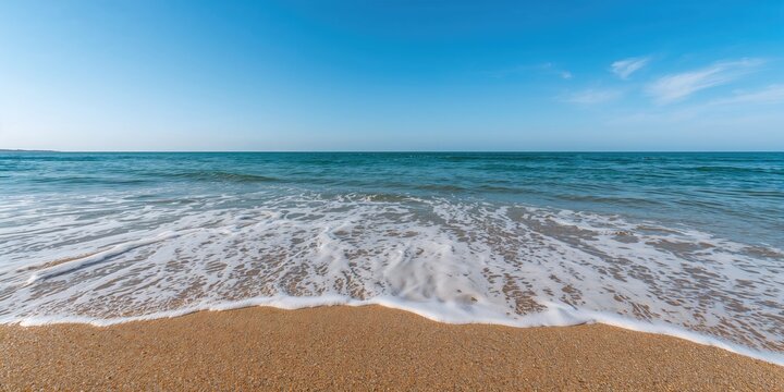Scenic view of Noordwijk aan Zee beach during daytime, emphasizing seasonal coastal erosion risk