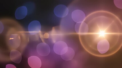 Radiant light beam shines brightly against dark background, casting otherworldly glow, featuring blurred purple and blue lights pulsing with energy, as clock face appears at center. - Powered by Adobe