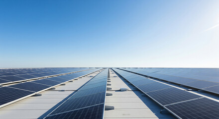 Solar panels cell farm power