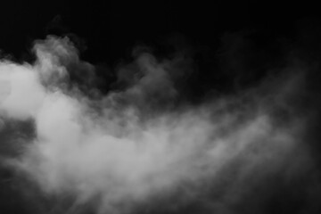 smoke on black background
