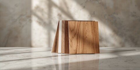 Minimal bedroom interior with clean lines used as a background for text and layout design, emphasizing simplicity and organization