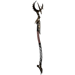 Crescent Moon Staff Magical Fantasy Mystic Weapon