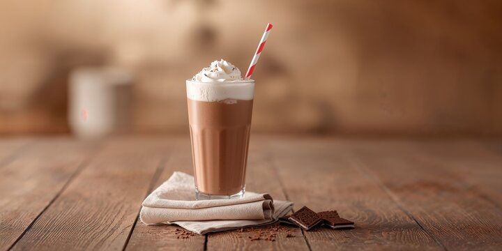 Close up of a gourmet cake slice with whipped cream and fresh leaves, emphasizing food presentation for a dessert display, World Food Day