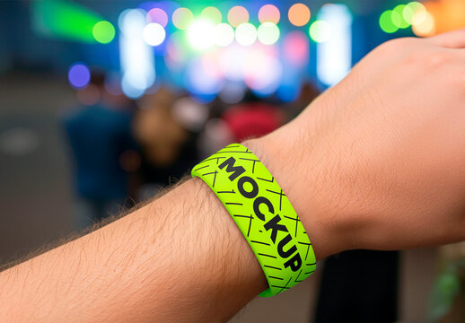 Wrist  Band Mockup 