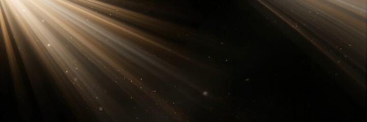 Abstract beams of light shining across a black background, used as a visual background for digital content or graphic design, World Art Day