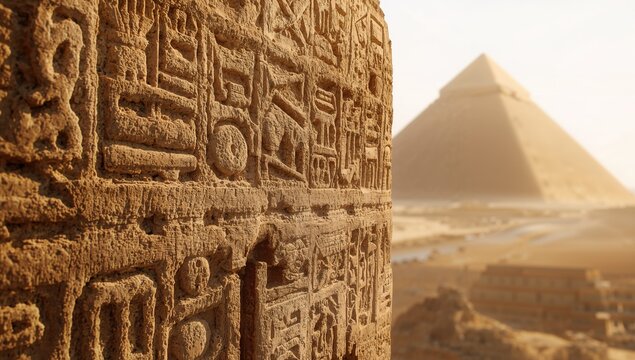 Ancient writing inscribed on stone surface, emphasizing historical preservation efforts