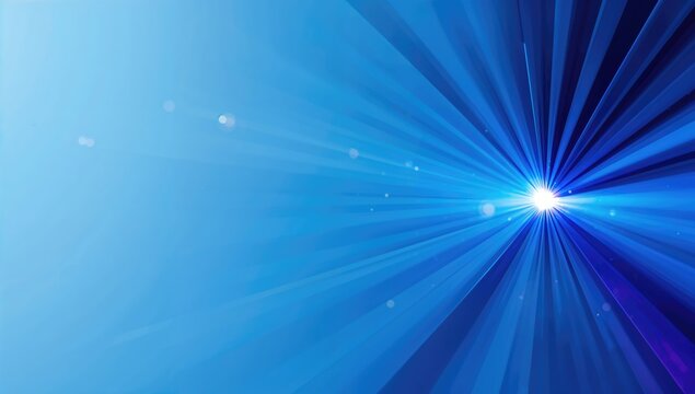 A 16 9 aspect ratio backdrop with blue rays used for digital layouts and UI design, background for text and interface elements