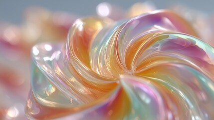 Prismatic spiral colorful and vibrant, holographic abstract background