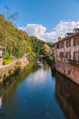 Fototapeta premium Saint-Jean-Pied-de-Port is a French town located in the Pyrénées-Atlantiques department in the Nouvelle-Aquitaine region, in the historical territory of Lower Navarre.