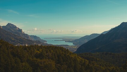 Naklejka premium Tranquil European Landscape, seasonal change