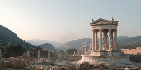 Landscape featuring a sky and a hometown scene, serving as a background for text layout and editorial design, World Environment Day