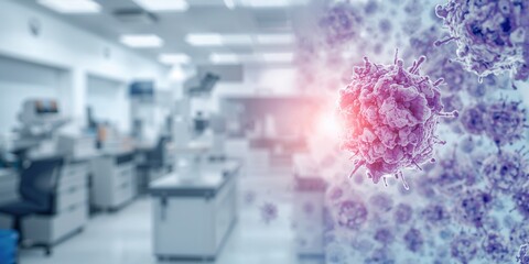 Histological image of synovial sarcoma under a light microscope, emphasizing cellular analysis in pathology labs