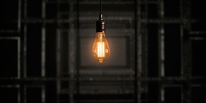 The spherical lamp with black and white square pattern used as a lighting fixture, emphasizing interior decor style