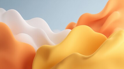 Vibrant abstract background with dynamic 3D shapes