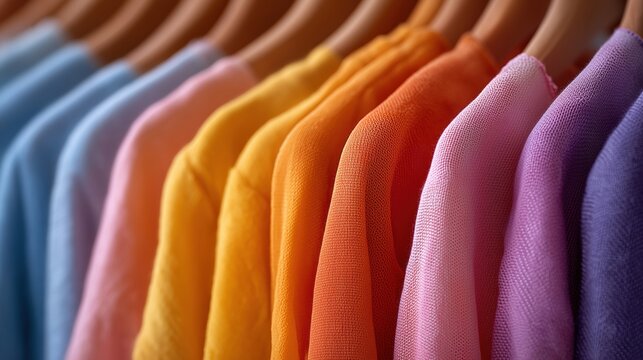 Vibrant fabric of clothes