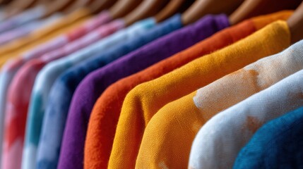 Vibrant fabric of clothes