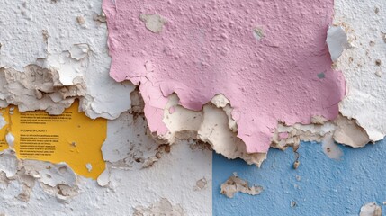 wall with torn posters