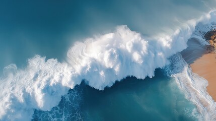 Waves crashing from overhead