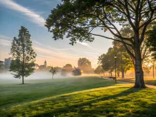 Naklejka premium morning garden 2