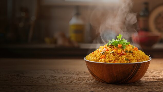Semiya Upma or Vermicelli Uppuma served in a bowl, showcasing a traditional South Indian breakfast dish, suitable for cultural cuisine awareness day