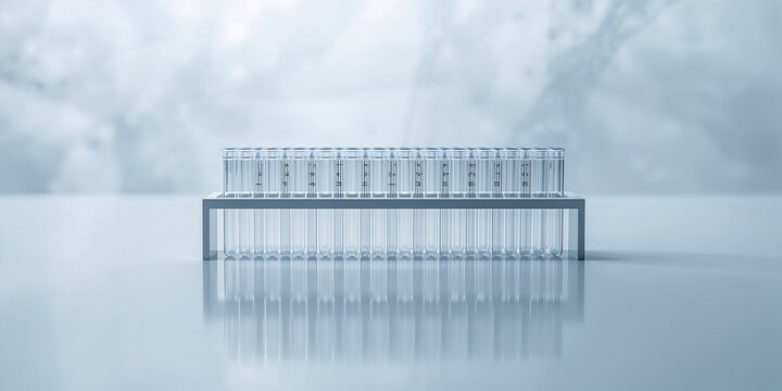Laboratory centrifuge tubes used for analysis, emphasizing sample processing efficiency