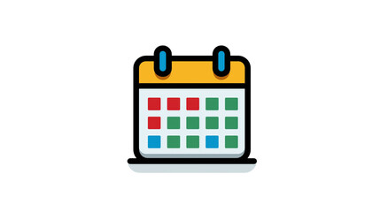 Calendar icon with bold outline