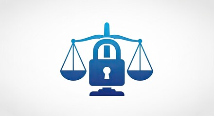 Secure justice abstract graphic for law firms needing trustworthy branding, promising protection of rights, and demonstrating ethical legal practices with integrity