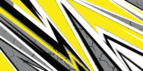 car livery graphic vector with exclusive colors. abstract grunge background design for vehicle vinyl wrap and sports car, racing car, jersey, banner and adventure ready to print.