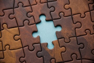 Missing piece in brown puzzle