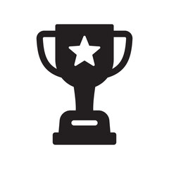 Trophy Cup with Star Icon – Award, Achievement, and Winner Symbol