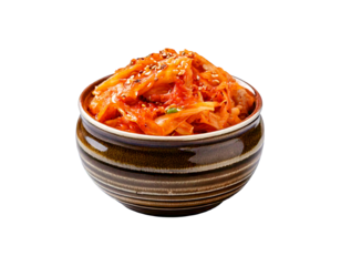  korean fermented cabbage kimchi in a bowl digital art isolated png