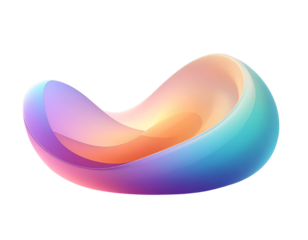 Crystal Clear Glass Circle UI Element PNG