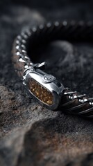 Macro shot of diamond-studded pet collar with elegant sparkle, Luxury velvet dog collar with gemstone details in soft lighting, Close-up of high-end pet accessory, leather and crystal design, luxury p