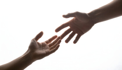 Helping Hand Gesture Illustration Symbol of Assistance and Support