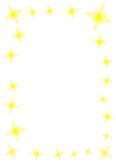 Yellow glowing frame effect design decoration