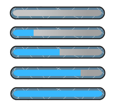 Blue meter clip art illustration