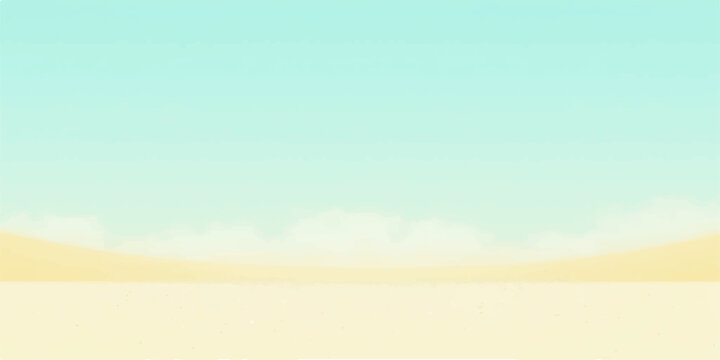 Pixelated sky and sand background with soft pastel colors and low resolution