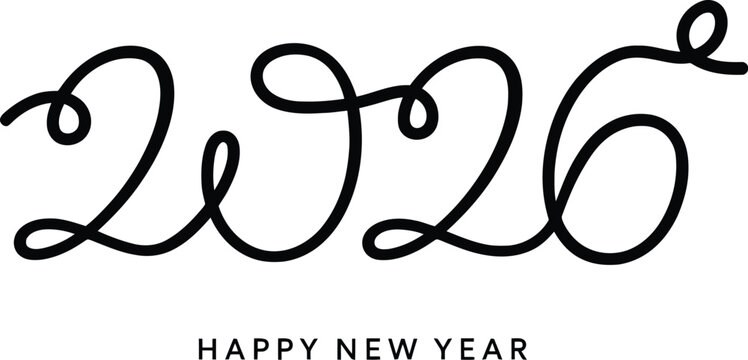 Celebrate new beginnings with a stylish 2026 design, perfect for festive greetings, modern marketing, and elegant invitations for the year ahead