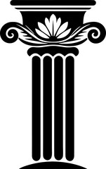 greek column vector illustration
