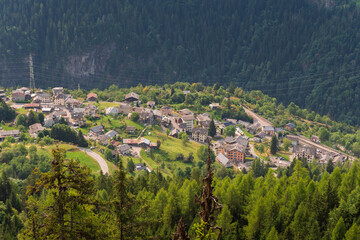Finhaut is a traditional mountain village located in the upper Trient Valley on the French border, Swiss Alps, Switzerland.
