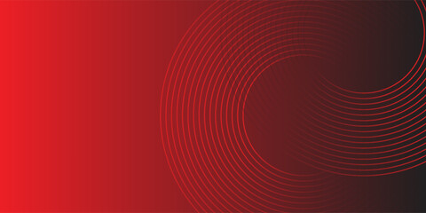 Red abstract background. Dynamic shapes composition.