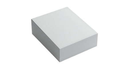 Realistic white box mockup perfect for product presentation on transparent background.