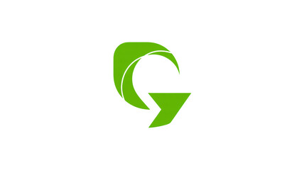 Modern green tech logo for a dynamic company, a fresh and professional design for a startup or established brand, shows innovation and growth
