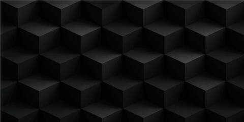 Fototapeta premium Abstract seamless black and white geometric hexagon pattern texture vector illustration backdrop design